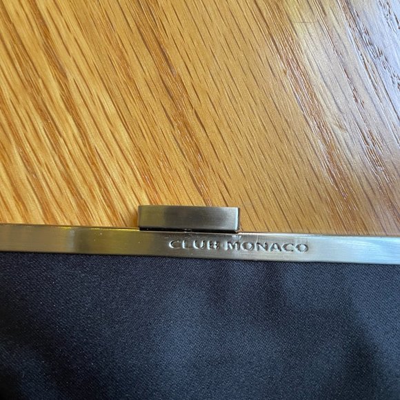 Club Monaco Silk Clutch in Black - Picture 4 of 4